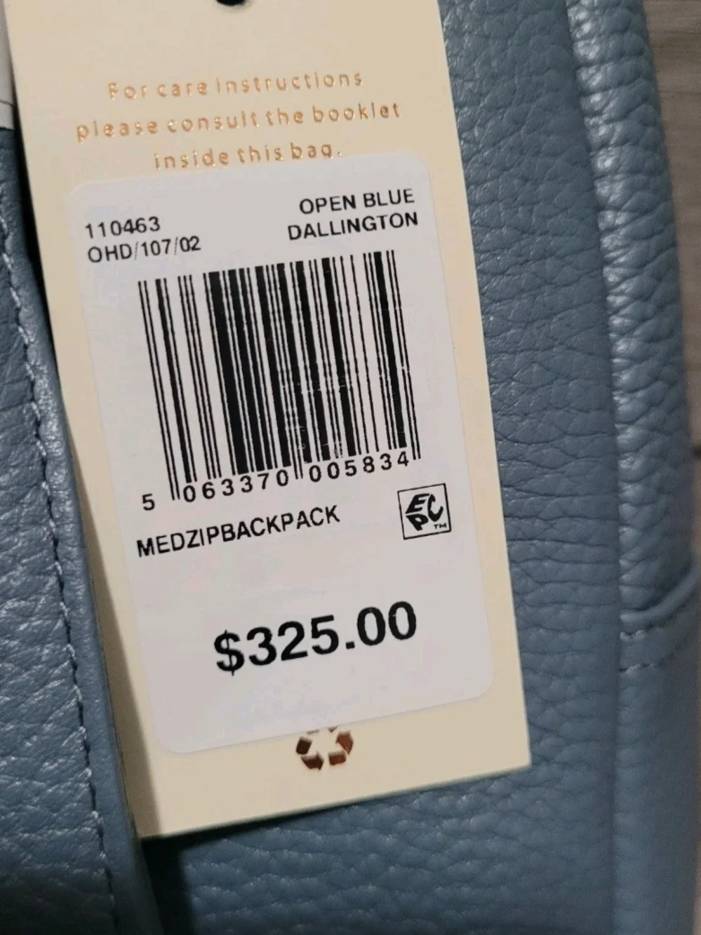 RADLEY London Merchant Hall Women's Medium Zip Around Backpack Blue